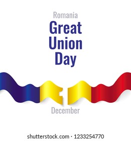Romania Great Union Day Vector Template Design Illustration