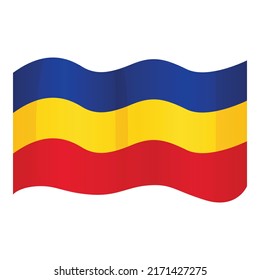 Romania icon cartoon vector. Romanian flag. Country map