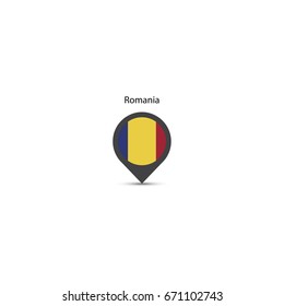 romania icon. sign design