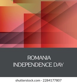  Romania Independence Day . Design suitable for greeting card poster and banner