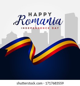 Romania Independence Day Vector Design Illustration