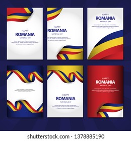 Romania independence day vector template