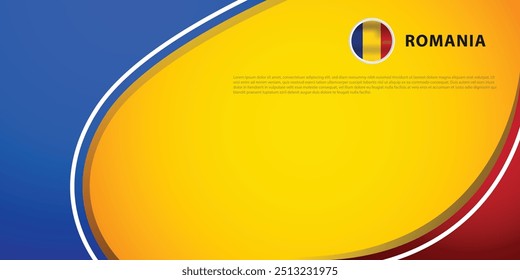 Romania layout background concept design template