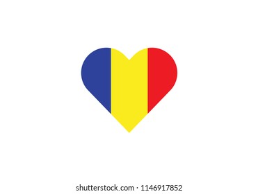 Romania love heart shape romantic symbol