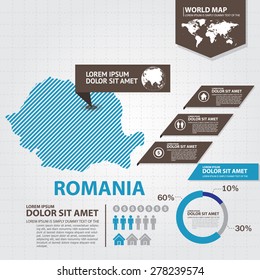 romania map infographic