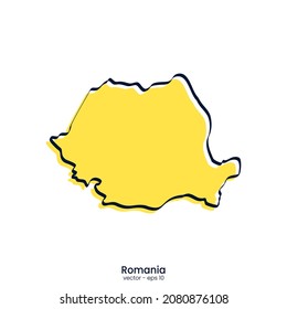 4,004 Romania Map Outline Images, Stock Photos & Vectors | Shutterstock