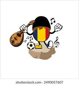 Romania mascot logo design for your football identity