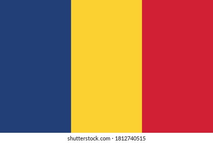 Romania nation flag design template