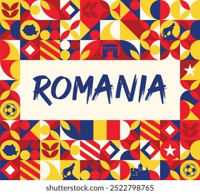 Rumania Diseño del Anuncio del día nacional