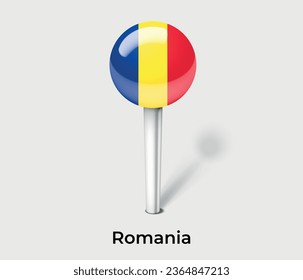 Icono del marcador de posición de la bandera nacional de Rumania
