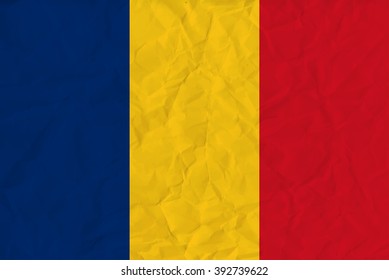 Romania paper  flag