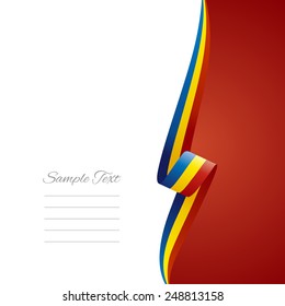 Romania right side brochure cover vector