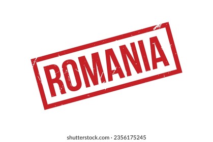 Romania Rubber Stamp Seal Vector