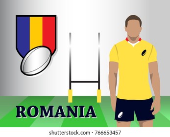 Romania team new official rugby kit with jersey and short