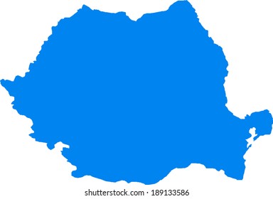 Romania Vector Map Stock Vector (Royalty Free) 189133586 | Shutterstock