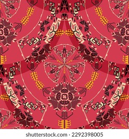 Romanian embroidery seamless pattern vector design 