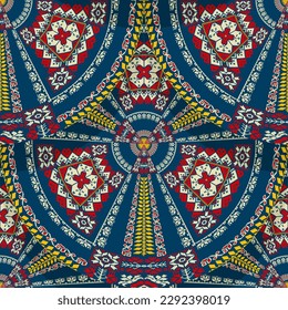 Romanian embroidery seamless pattern vector design 