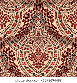 Romanian embroidery seamless pattern vector design 