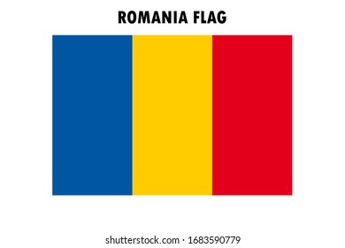 Romanian flag. Isolated vector illustration. National flag eps 10