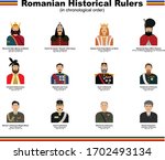 Romanian Historical Rulers (in chronological order) Vector Characters Collection