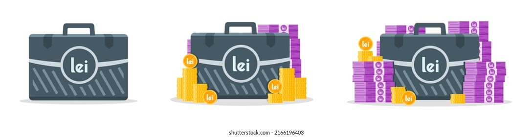 Romanian Leu Money Case Icons