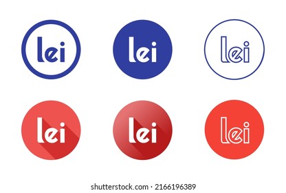 Romanian Leu Symbol Icon Set