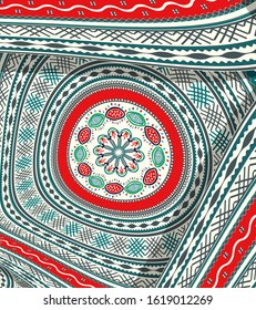 Romanian traditional background, vector illustration