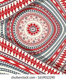 Romanian traditional background, vector illustration