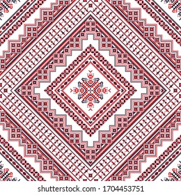 Romanian vector pattern inspired from traditional embroidery