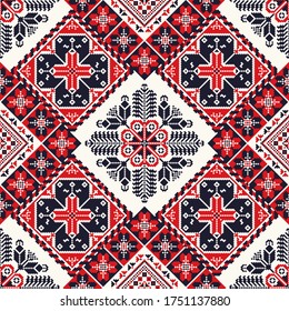 Romanian vector pattern inspired from traditional embroidery