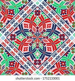 Romanian vector pattern inspired from traditional embroidery