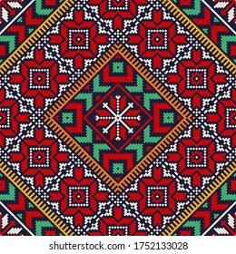 Romanian vector pattern inspired from traditional embroidery
