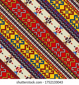 Romanian vector pattern inspired from traditional embroidery