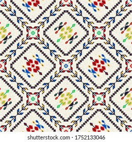 Romanian vector pattern inspired from traditional embroidery