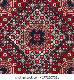 Romanian vector pattern inspired from traditional embroidery