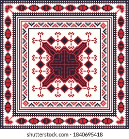 Romanian vector pattern inspired from traditional embroidery
