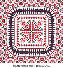 Romanian vector pattern inspired from traditional embroidery