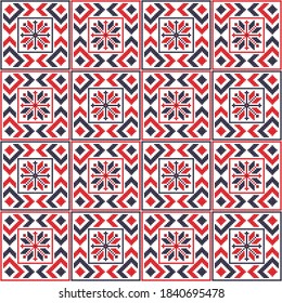 Romanian vector pattern inspired from traditional embroidery