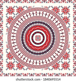 Romanian vector pattern inspired from traditional embroidery