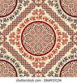Romanian vector pattern inspired from traditional embroidery