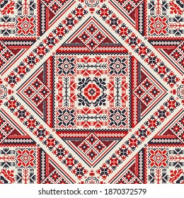 Romanian vector pattern inspired from traditional embroidery