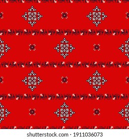 Romanian vector pattern inspired from traditional embroidery