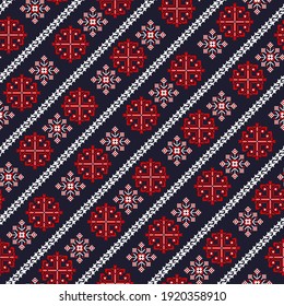 Romanian vector pattern inspired from traditional embroidery