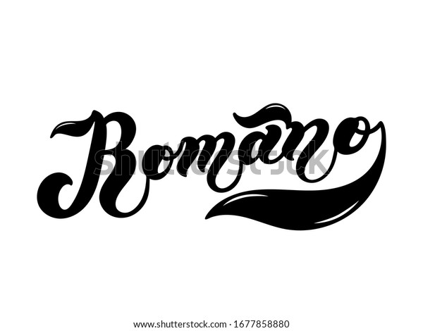 ロマノ コーヒーの種類の名前 手書きの文字 ベクターイラスト レストランやカフェのメニューデザインに最適 のベクター画像素材 ロイヤリティフリー
