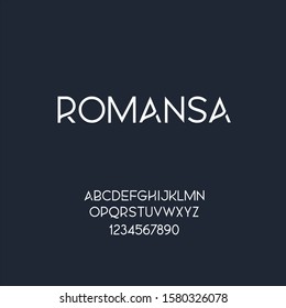 ROMANSA old vintage font lettering