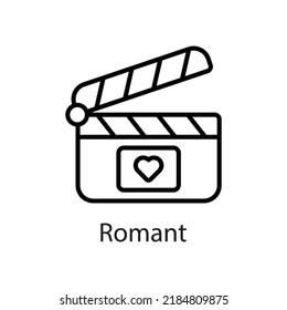 Romant vector Outline Icon Design illustration on White background. EPS 10 File 