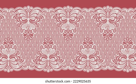 Romantic abstract Butterfly Lace Trim.