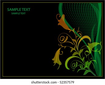 Romantic Abstract Floral Background