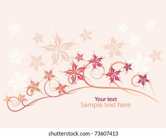 romantic abstract floral background