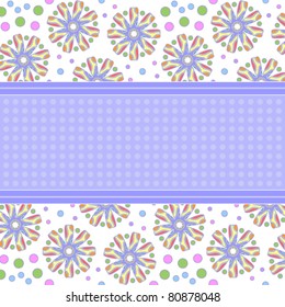 Romantic abstract floral vector background